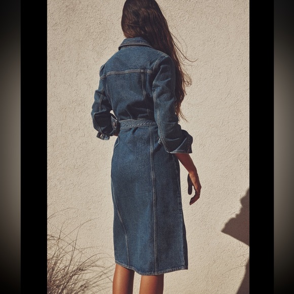 ZW DENIM DRESS WITH POCKETS - Picture 3 of 8